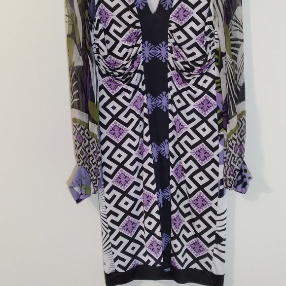 Gorgeous ANALILI Dress, High end Boutique Dress with bold colourful print - Picture 5 of 14